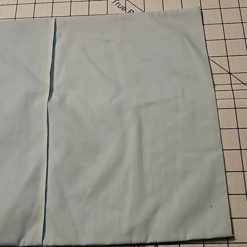Vintage Light Blue with Ribbon Pillow‎ Cover Preloved